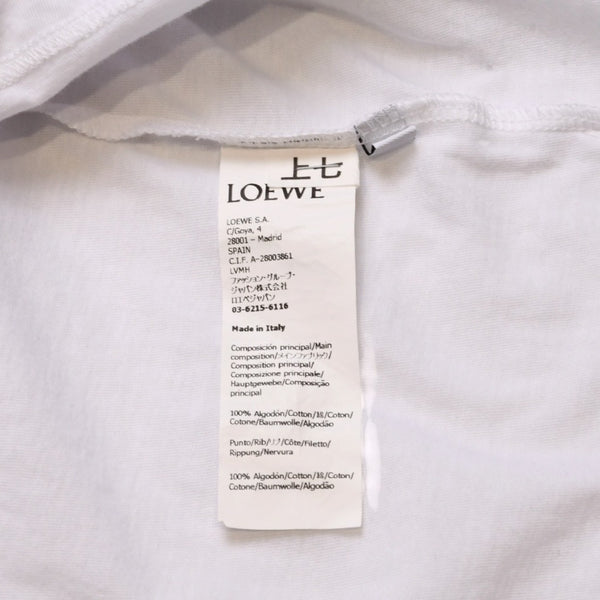 極美品 LOEWE ロエベ Tシャツ 23SS Paula’s Ibiza プリント Tシャツ カットソー 半袖 白 ホワイト 中古 4a002594