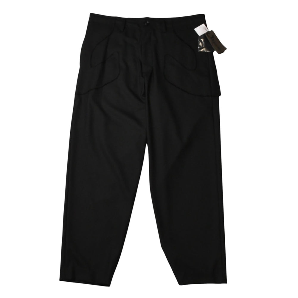 極美品 Y's BANG ON ワイズバングオン ワイズ ヨウジヤマモト ブラックパンツ カットオフ テーパード パンツ ウエスタン調 YK-P20-158 中古 4a002162