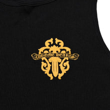 画像をギャラリービューアに読み込む, CHROME HEARTS クロムハーツ タンクトップ ノースリーブ サイズL ヴァインダガー オールドイングリッシュロゴ ブラック 美品 中古 4a002558