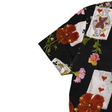 画像をギャラリービューアに読み込む, Christian Dior クリスチャンディオール 半袖Tシャツ 2A12155020 サイズ36 ボタニカル トランプ 総柄 ヴィンテージ 美品 中古 4a002872