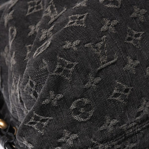 LOUIS VUITTON ルイヴィトン ネオカヴィ MM ハンドバッグ M95351 モノグラム デニム ブラック 2WAY ゴールド金具 美品 中古 4a002877