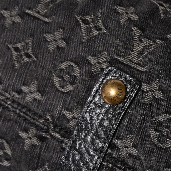LOUIS VUITTON ルイヴィトン ネオカヴィ MM ハンドバッグ M95351 モノグラム デニム ブラック 2WAY ゴールド金具 美品 中古 4a002877