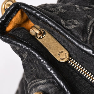 LOUIS VUITTON ルイヴィトン ネオカヴィ MM ハンドバッグ M95351 モノグラム デニム ブラック 2WAY ゴールド金具 美品 中古 4a002877