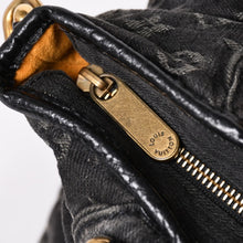 画像をギャラリービューアに読み込む, LOUIS VUITTON ルイヴィトン ネオカヴィ MM ハンドバッグ M95351 モノグラム デニム ブラック 2WAY ゴールド金具 美品 中古 4a002877