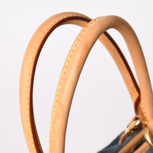 極美品 LOUIS VUITTON ルイヴィトン ハンドバッグ ネオカヴィGM M95350 モノグラムデニム ゴールド金具 中古 4a003035