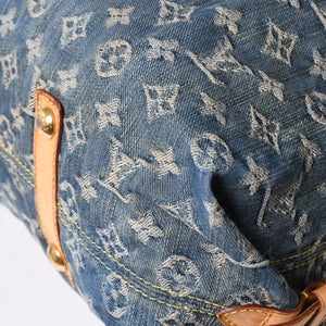 極美品 LOUIS VUITTON ルイヴィトン ハンドバッグ ネオカヴィGM M95350 モノグラムデニム ゴールド金具 中古 4a003035