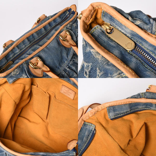 極美品 LOUIS VUITTON ルイヴィトン ハンドバッグ ネオカヴィGM M95350 モノグラムデニム ゴールド金具 中古 4a003035