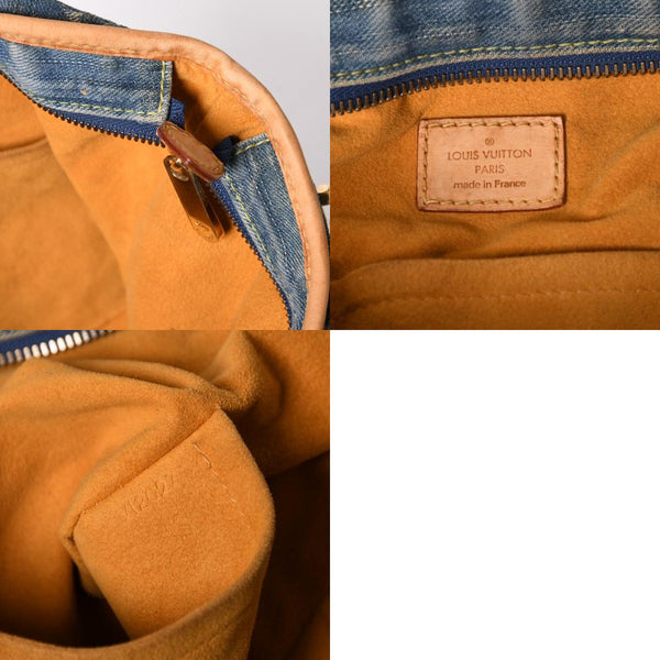 極美品 LOUIS VUITTON ルイヴィトン ハンドバッグ ネオカヴィGM M95350 モノグラムデニム ゴールド金具 中古 4a003035
