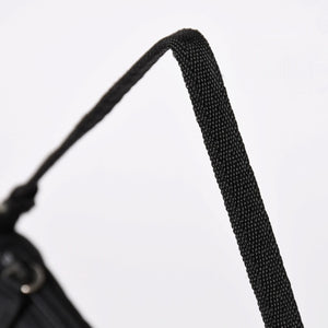 PRADA プラダ ナイロン アクセサリーポーチ ミニバッグ Re-Nylon トライアングルロゴ ブラック シルバー金具 美品 中古 4a003020