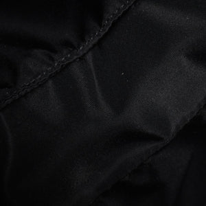 PRADA プラダ ナイロン アクセサリーポーチ ミニバッグ Re-Nylon トライアングルロゴ ブラック シルバー金具 美品 中古 4a003020