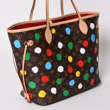 画像をギャラリービューアに読み込む, 新品同様 LOUIS VUITTON ルイヴィトン LV×YK ネヴァーフルＭＭ M46381 草間彌生 モノグラム ブラウン 中古 4a002836