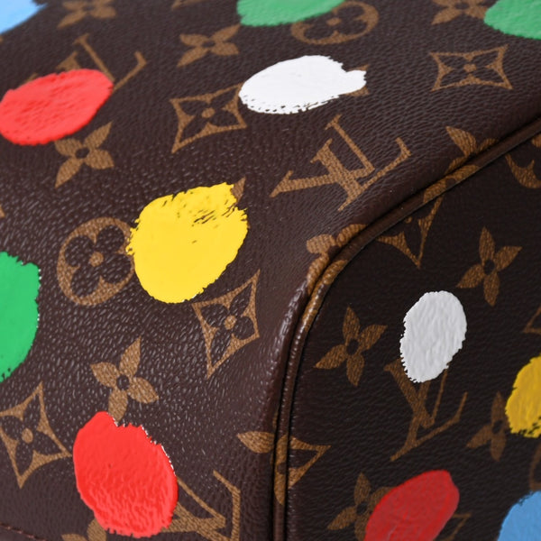 新品同様 LOUIS VUITTON ルイヴィトン LV×YK ネヴァーフルＭＭ M46381 草間彌生 モノグラム ブラウン 中古 4a002836