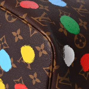 新品同様 LOUIS VUITTON ルイヴィトン LV×YK ネヴァーフルＭＭ M46381 草間彌生 モノグラム ブラウン 中古 4a002836