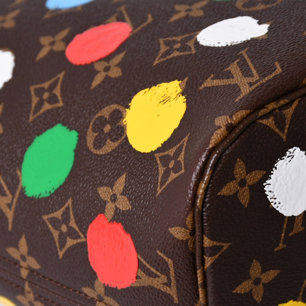 新品同様 LOUIS VUITTON ルイヴィトン LV×YK ネヴァーフルＭＭ M46381 草間彌生 モノグラム ブラウン 中古 4a002836