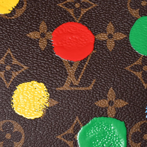 新品同様 LOUIS VUITTON ルイヴィトン LV×YK ネヴァーフルＭＭ M46381 草間彌生 モノグラム ブラウン 中古 4a002836