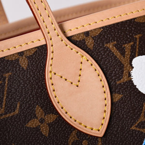 新品同様 LOUIS VUITTON ルイヴィトン LV×YK ネヴァーフルＭＭ M46381 草間彌生 モノグラム ブラウン 中古 4a002836