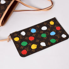 画像をギャラリービューアに読み込む, 新品同様 LOUIS VUITTON ルイヴィトン LV×YK ネヴァーフルＭＭ M46381 草間彌生 モノグラム ブラウン 中古 4a002836