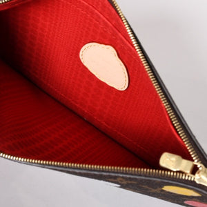 新品同様 LOUIS VUITTON ルイヴィトン LV×YK ネヴァーフルＭＭ M46381 草間彌生 モノグラム ブラウン 中古 4a002836