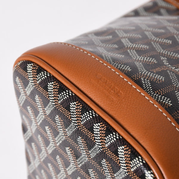 New and unused GOYARD Petitfro bucket bag brown shoulder bag coated canvas calfskin used 4a002823
