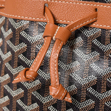 画像をギャラリービューアに読み込む, 新品未使用 GOYARD ゴヤール プティフロ バケット バッグ ブラウン ショルダーバッグ コーティングキャンバス カーフスキン 中古 4a002823
