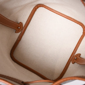 New and unused GOYARD Petitfro bucket bag brown shoulder bag coated canvas calfskin used 4a002823