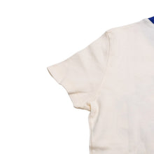 Load image into Gallery viewer, 極美品 Christian Dior クリスチャンディオール ヴィンテージ リンガーTシャツ ガリアーノ期 Tシャツ ホワイト ブルー 平成レトロデザイン 5E16155204 中古 4a002896