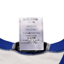 Load image into Gallery viewer, 極美品 Christian Dior クリスチャンディオール ヴィンテージ リンガーTシャツ ガリアーノ期 Tシャツ ホワイト ブルー 平成レトロデザイン 5E16155204 中古 4a002896