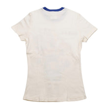 Load image into Gallery viewer, 極美品 Christian Dior クリスチャンディオール ヴィンテージ リンガーTシャツ ガリアーノ期 Tシャツ ホワイト ブルー 平成レトロデザイン 5E16155204 中古 4a002896