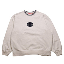 画像をギャラリービューアに読み込む, Supreme シュプリーム Double S Crewneck 2022SS ヘザーオートミール スウェット SW クルーネック リンガーネック XLサイズ 美品 中古 4a003062