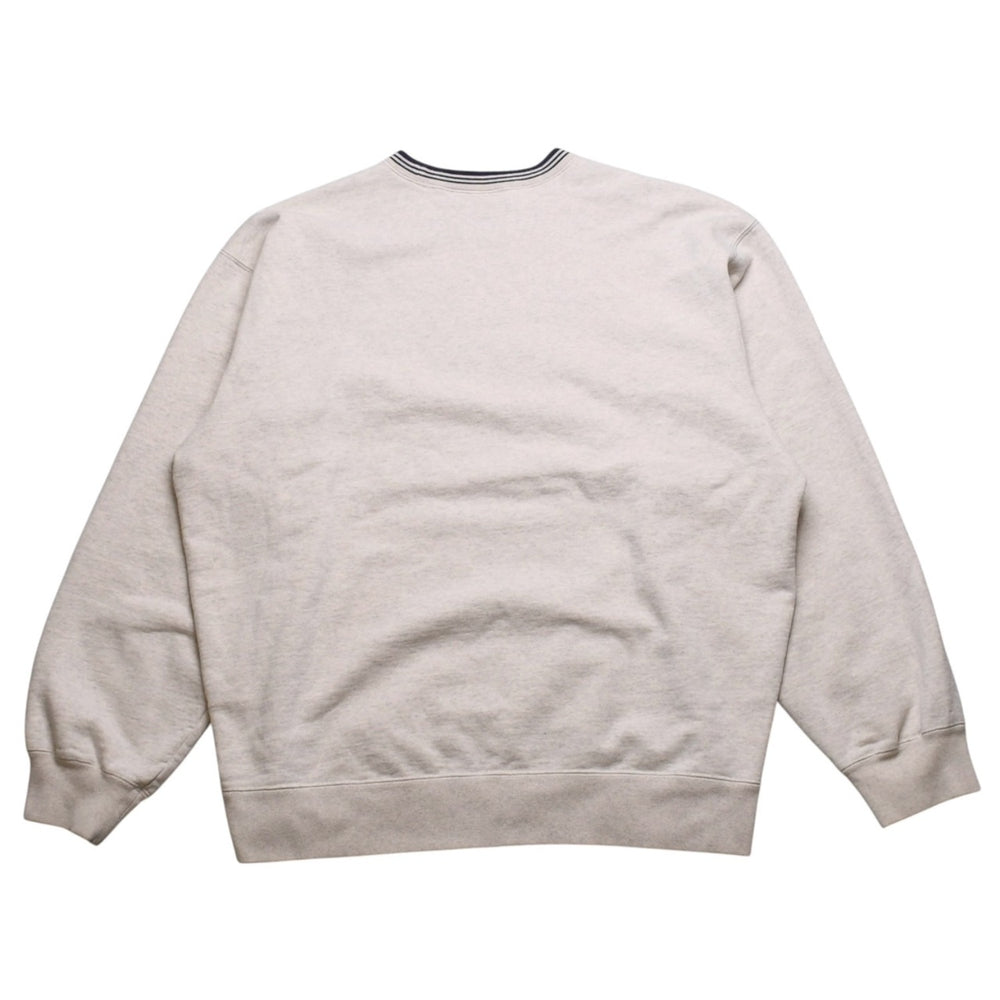 Supreme シュプリーム Double S Crewneck 2022SS ヘザーオートミール スウェット SW クルーネック リンガーネック XLサイズ 美品 中古 4a003062