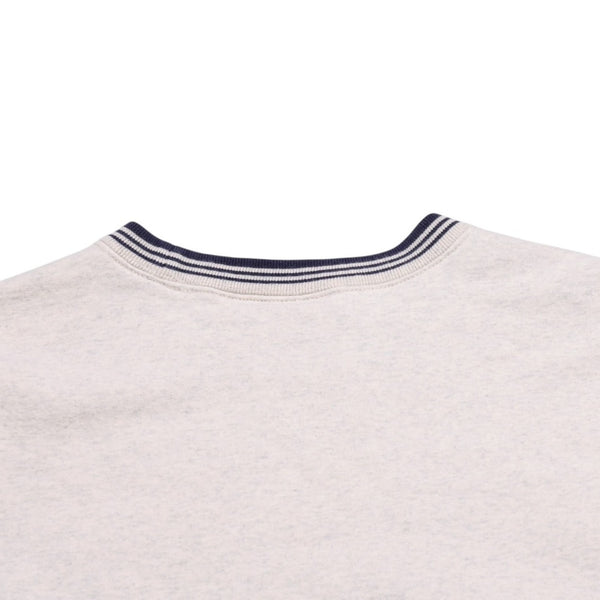 Supreme シュプリーム Double S Crewneck 2022SS ヘザーオートミール スウェット SW クルーネック リンガーネック XLサイズ 美品 中古 4a003062