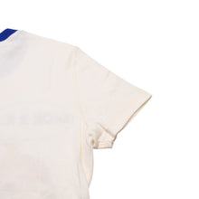 Load image into Gallery viewer, 極美品 Christian Dior クリスチャンディオール ヴィンテージ リンガーTシャツ ガリアーノ期 Tシャツ ホワイト ブルー 平成レトロデザイン 5E16155204 中古 4a002896