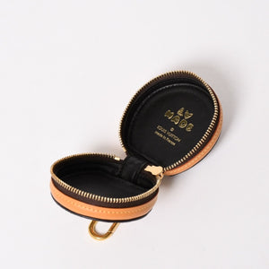極美品 LOUIS VUITTON ルイヴィトン × NIGO ニゴー エテュイ イヤホン ポーチ GI0716 モノグラムストライプ ブラウン 中古 4a002754