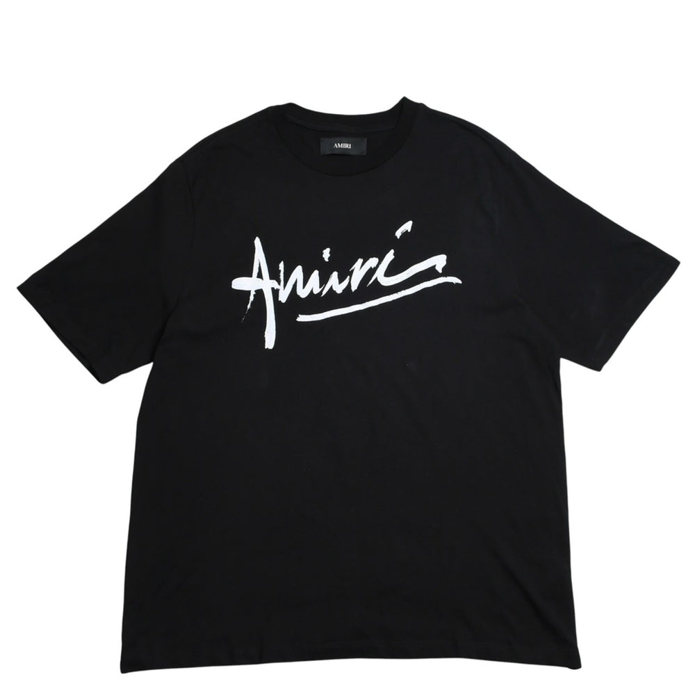 Very Good Condition AMIRI Short Sleeve T-shirt AMTOJR1020 Size XL Print Cotton Black Used 4a003416