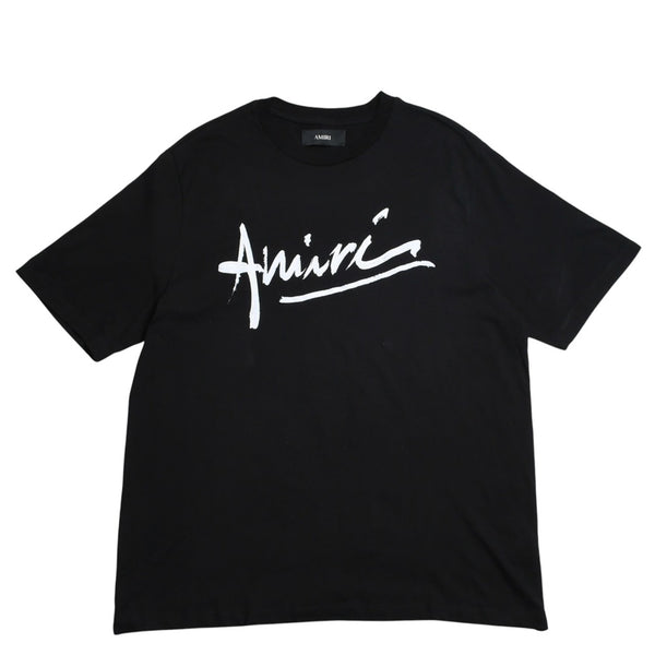 Very Good Condition AMIRI Short Sleeve T-shirt AMTOJR1020 Size XL Print Cotton Black Used 4a003416