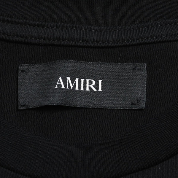Very Good Condition AMIRI Short Sleeve T-shirt AMTOJR1020 Size XL Print Cotton Black Used 4a003416