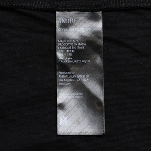 Very Good Condition AMIRI Short Sleeve T-shirt AMTOJR1020 Size XL Print Cotton Black Used 4a003416