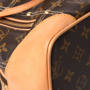 LOUIS VUITTON ルイヴィトン リヴェット ハンドバッグ M40140 モノグラム PVC レザー ブラウン ゴールド金具 中古 美品 中古 4a002907