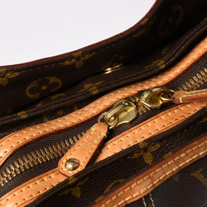 LOUIS VUITTON ルイヴィトン リヴェット ハンドバッグ M40140 モノグラム PVC レザー ブラウン ゴールド金具 中古 美品 中古 4a002907