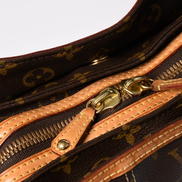 LOUIS VUITTON ルイヴィトン リヴェット ハンドバッグ M40140 モノグラム PVC レザー ブラウン ゴールド金具 中古 美品 中古 4a002907