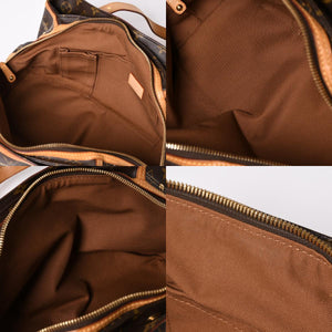 LOUIS VUITTON ルイヴィトン リヴェット ハンドバッグ M40140 モノグラム PVC レザー ブラウン ゴールド金具 中古 美品 中古 4a002907