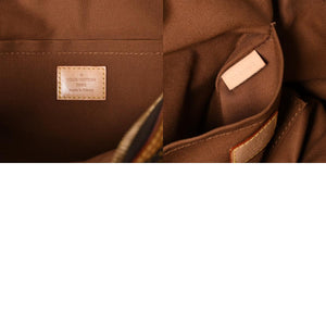 LOUIS VUITTON ルイヴィトン リヴェット ハンドバッグ M40140 モノグラム PVC レザー ブラウン ゴールド金具 中古 美品 中古 4a002907