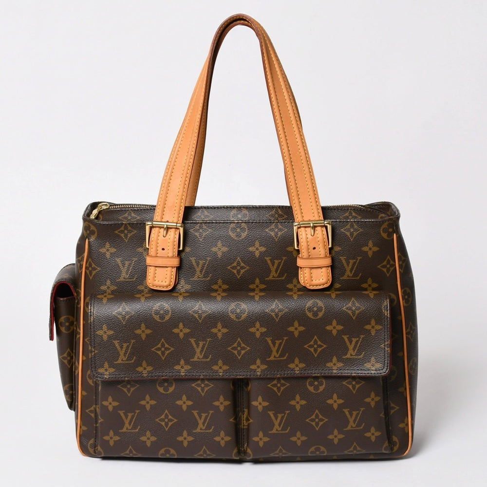 極美品 LOUIS VUITTON ルイヴィトン ミュルティプリ シテ ハンドバッグ M51162 モノグラム PVC レザー ゴールド金具 中古 4a003041