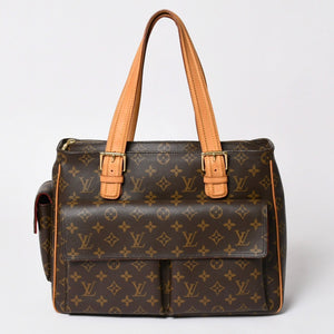 極美品 LOUIS VUITTON ルイヴィトン ミュルティプリ シテ ハンドバッグ M51162 モノグラム PVC レザー ゴールド金具 中古 4a003041