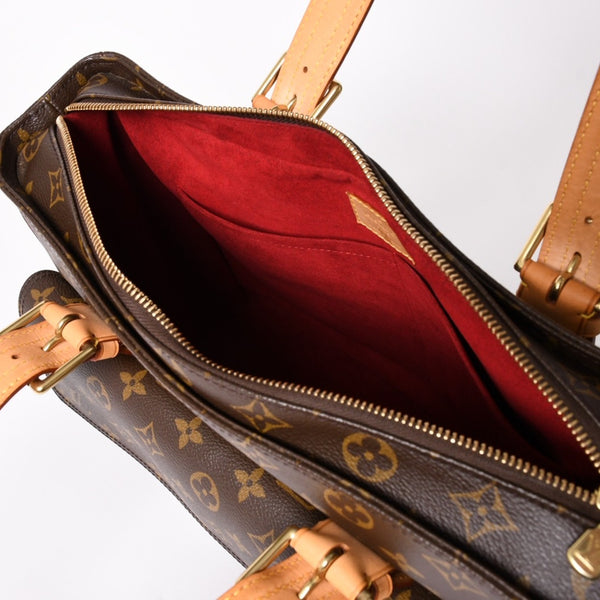 極美品 LOUIS VUITTON ルイヴィトン ミュルティプリ シテ ハンドバッグ M51162 モノグラム PVC レザー ゴールド金具 中古 4a003041