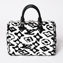 画像をギャラリービューアに読み込む, 極美品 LOUIS VUITTON ルイヴィトン スピーディー バンドリエール25 M45563 タフテッドモノグラム ブラック ホワイト シルバー金具 中古 4a003109 6
