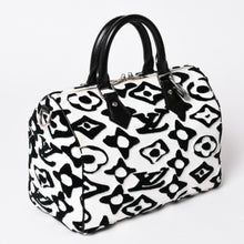 画像をギャラリービューアに読み込む, 極美品 LOUIS VUITTON ルイヴィトン スピーディー バンドリエール25 M45563 タフテッドモノグラム ブラック ホワイト シルバー金具 中古 4a003109 6