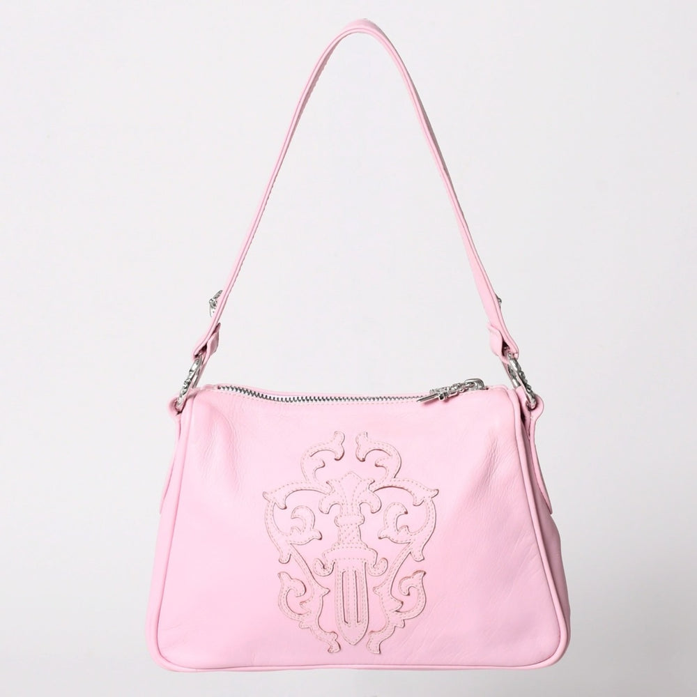 Like new CHROME HEARTS Vine Dagger Chicken Nugget Small Handbag Leather SV925 Pink Used 4a003118