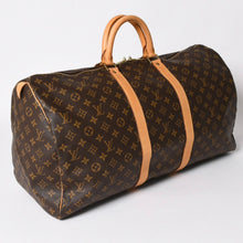画像をギャラリービューアに読み込む, 極美品 LOUIS VUITTON ルイヴィトン キーポル55 ボストンバッグ M41414 モノグラム ブラウン ゴールド金具 中古 4a003185