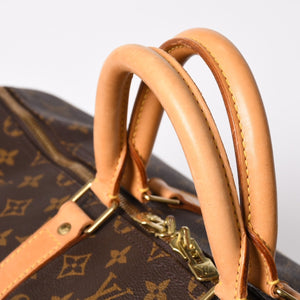 極美品 LOUIS VUITTON ルイヴィトン キーポル55 ボストンバッグ M41414 モノグラム ブラウン ゴールド金具 中古 4a003185
